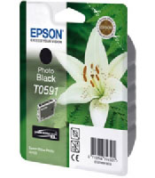 Epson T0591 - Photo Black UltraChrome K3 Ink Cartridge (Lilly) (C13T05914010)